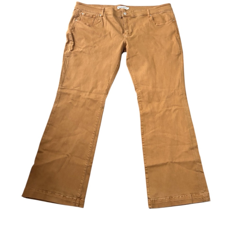 Classic Tan Wide Leg Jeans for Women Ranch Dress’N